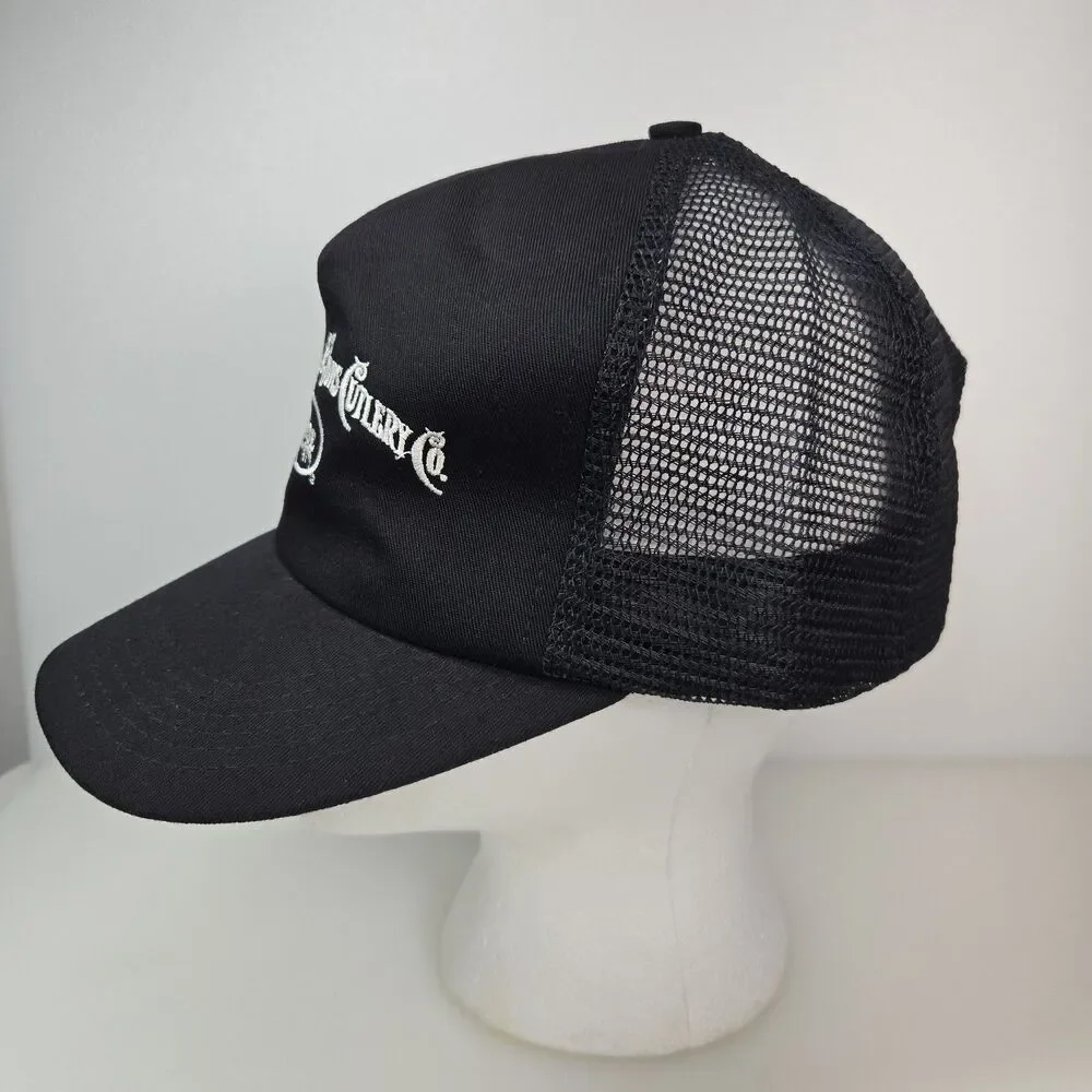 W.R. Case & Sons Cutlery Co Trucker Hat Black Mesh Snapback Cap Made in USA
